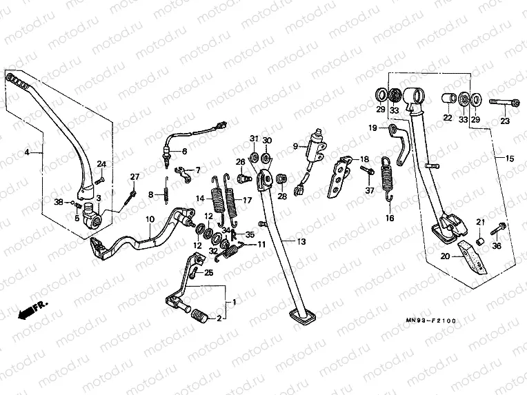 F-21 PEDAL / SUPPORT