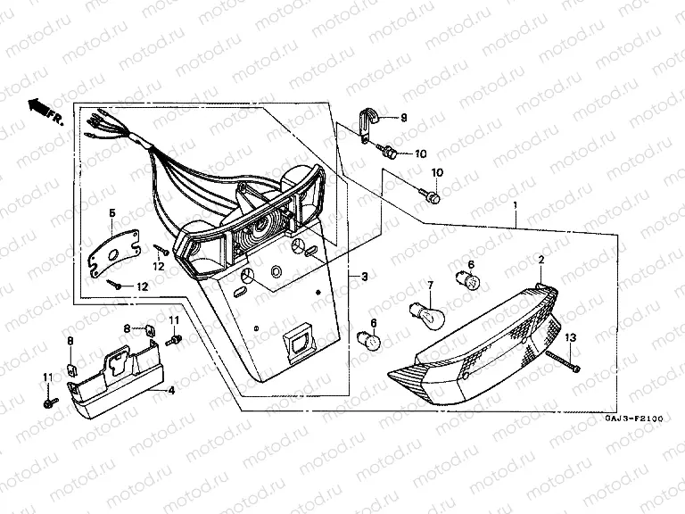 F-21 REAR COMBINATION LAMP