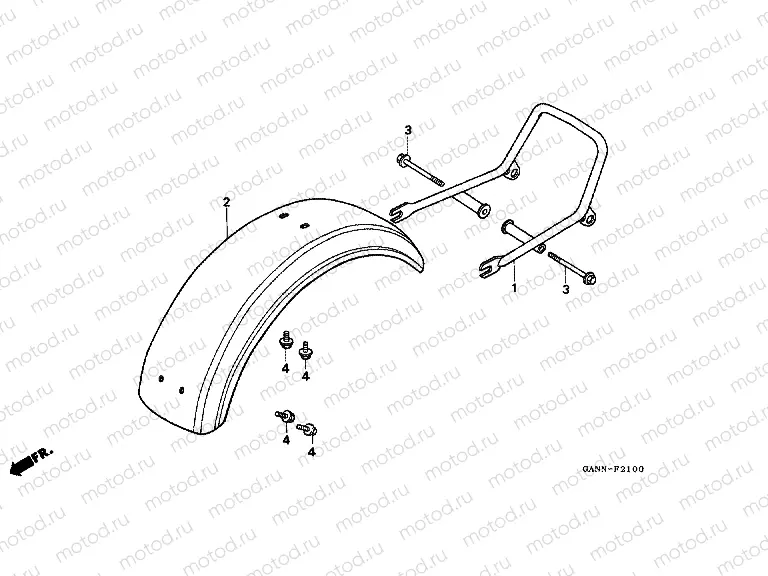 F-21 REAR FENDER