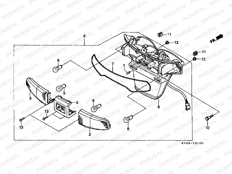 F-21 REAR LAMP (CH125T-SW)