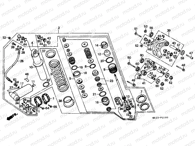 F-21 REAR SHOCK ABSORBER