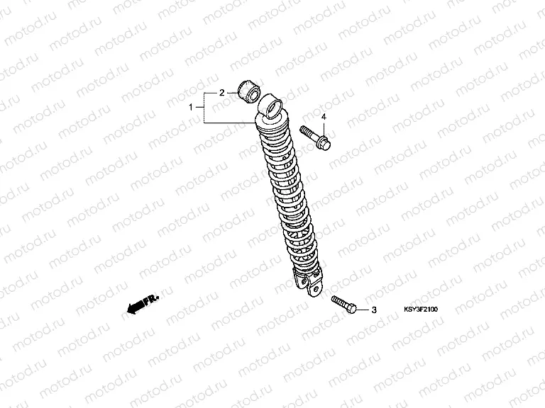 F-21 REAR SHOCK ABSORBER