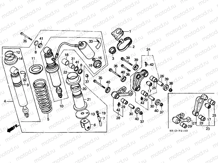 F-21 REAR SHOCK ABSORBER