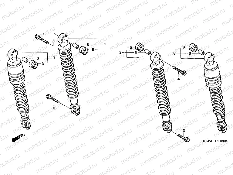 F-21 REAR SHOCK ABSORBER