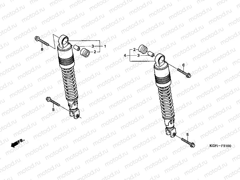 F-21 REAR SHOCK ABSORBER