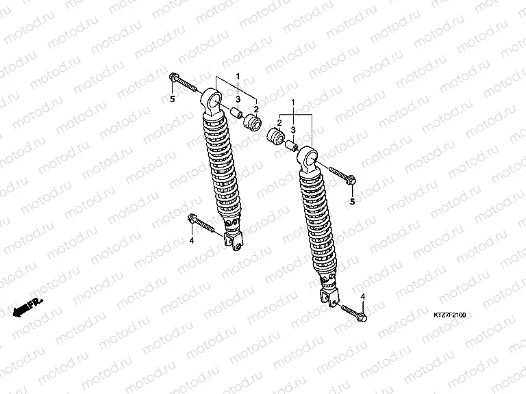 F-21 REAR SHOCK ABSORBER