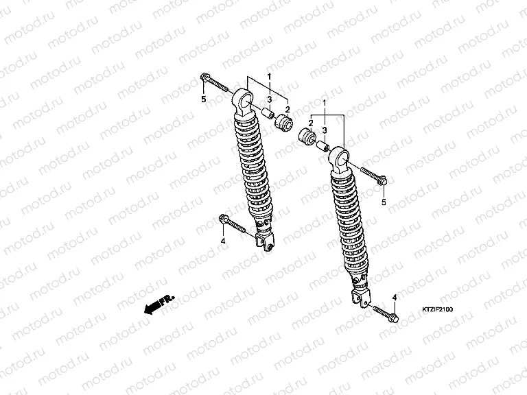 F-21 REAR SHOCK ABSORBER