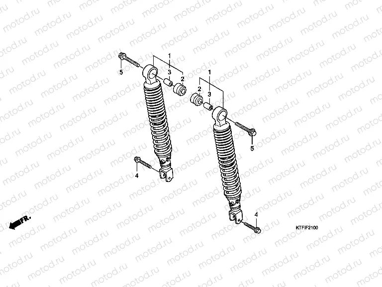 F-21 REAR SHOCK ABSORBER