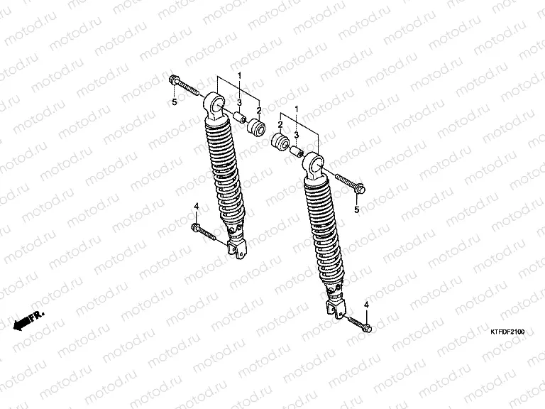 F-21 REAR SHOCK ABSORBER