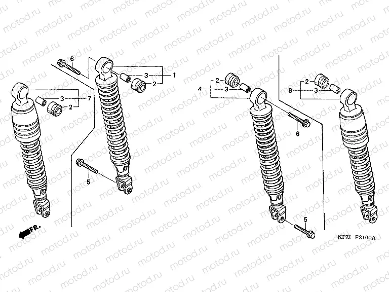 F-21 REAR SHOCK ABSORBER