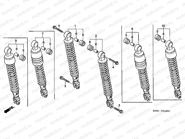 F-21 REAR SHOCK ABSORBER