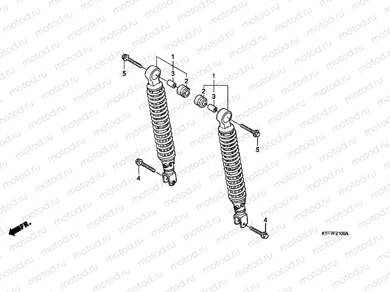 F-21 REAR SHOCK ABSORBER
