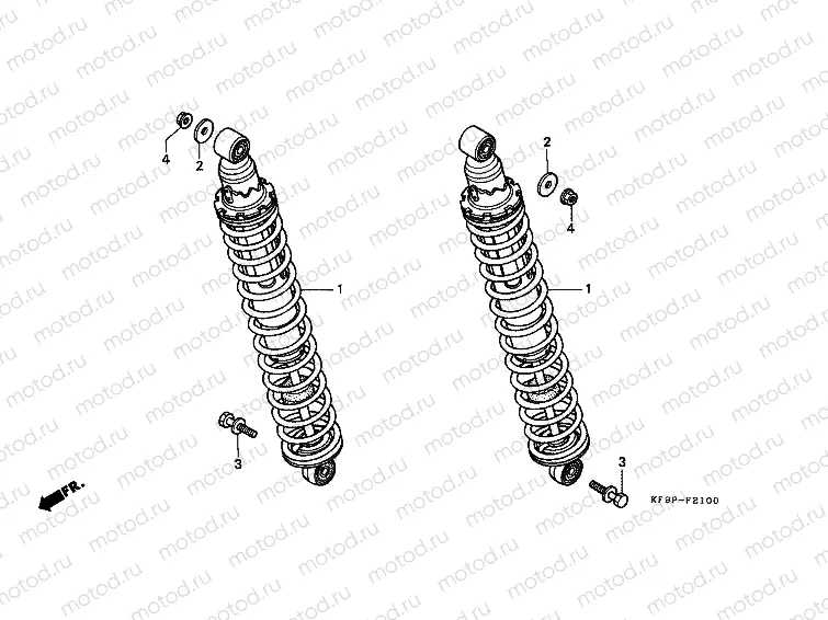F-21 REAR SHOCK ABSORBER