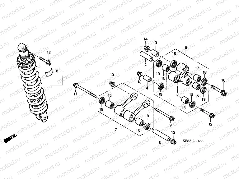 F-21 REAR SHOCK ABSORBER