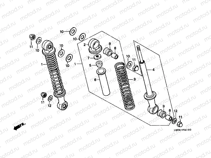F-21 REAR SHOCK ABSORBER