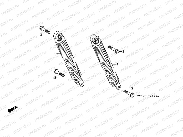 F-21 REAR SHOCK ABSORBER