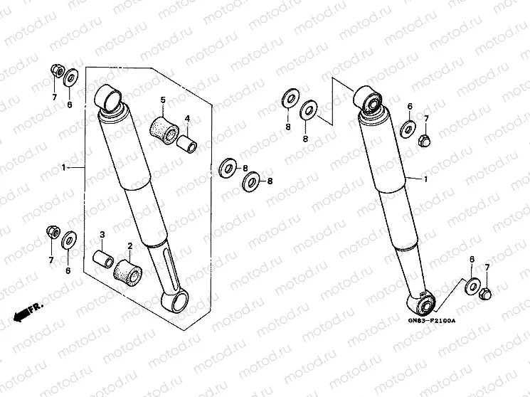 F-21 REAR SHOCK ABSORBER