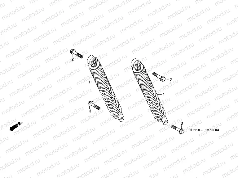 F-21 REAR SHOCK ABSORBER