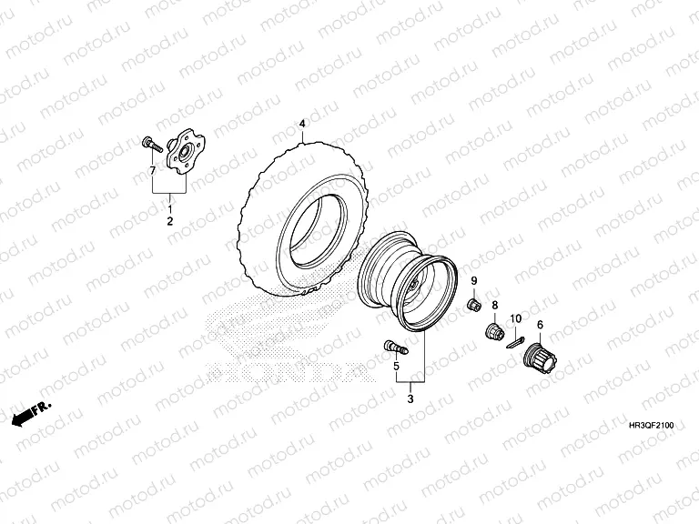 F-21 REAR WHEEL