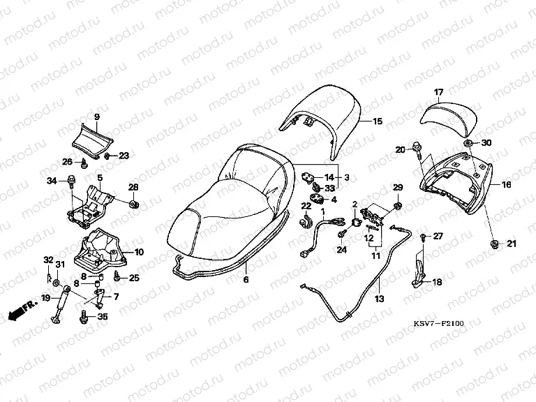 F-21 SEAT / REAR SPOILER