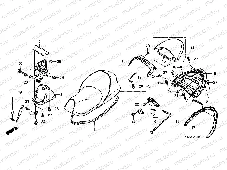 F-21 SEAT / REAR SPOILER
