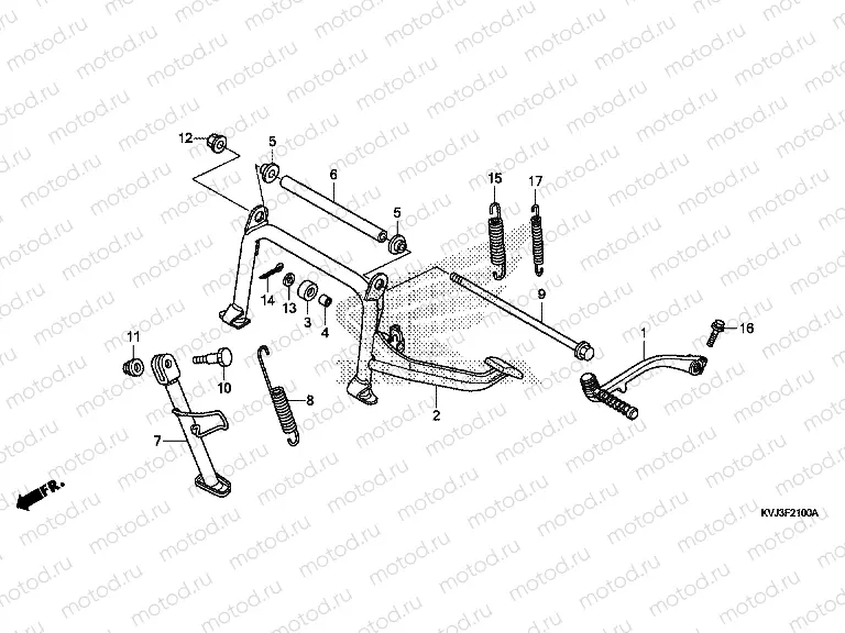 F-21 SUPPORT / BUMPER PEDAL