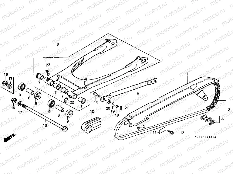 F-21 SWING ARM / CHAIN ​​CABINET
