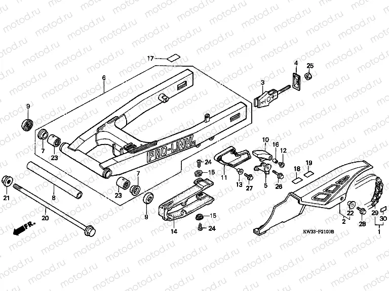 F-21 SWING ARM / CHAIN ​​CABINET