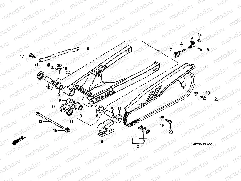 F-21 SWING ARM / CHAIN ​​CABINET