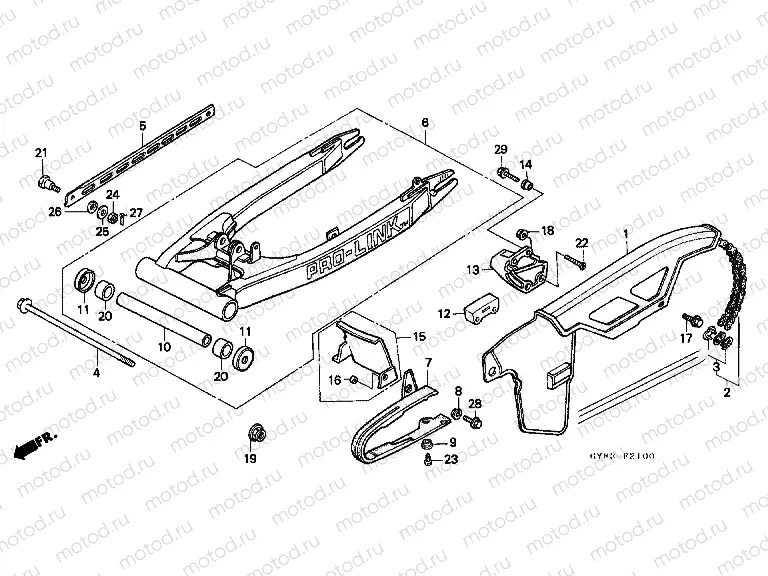 F-21 SWING ARM / CHAIN ​​CABINET