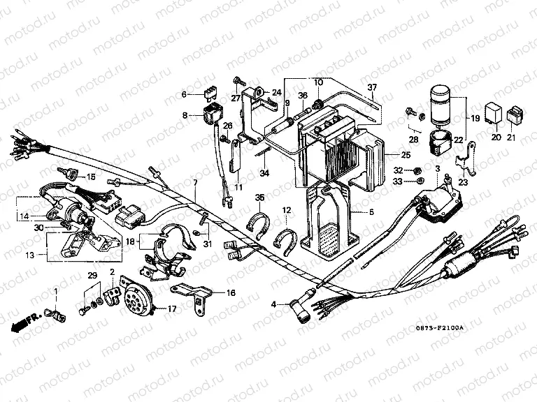 F-21 WIRING HARNESS / BATTERY