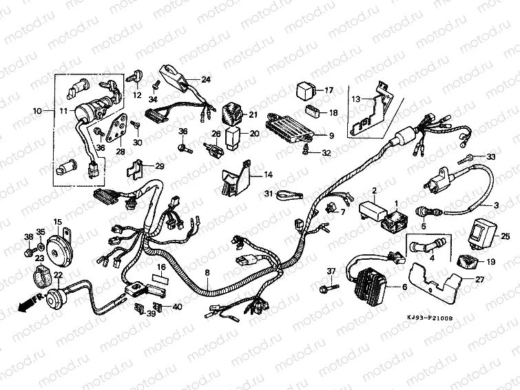 F-21 WIRING HARNESS (CH125E / G)