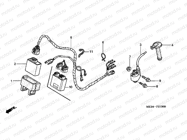 F-21 WIRING HARNESS (CRF450R2,3,4,5,6,7)