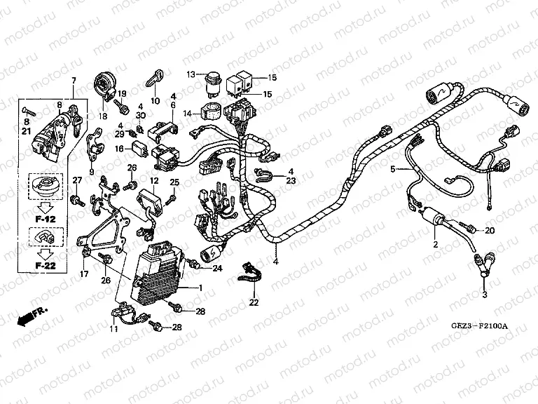F-21 WIRING HARNESS (NPS503)