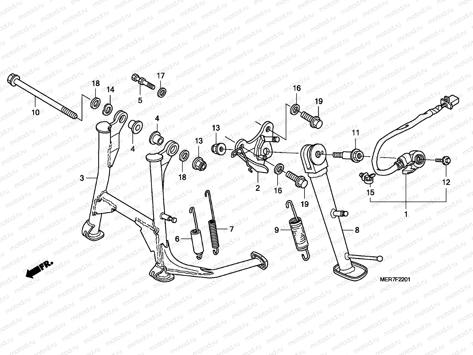 F-22-1 STAND (CBF600S8 / SA8 / N8 / NA8)
