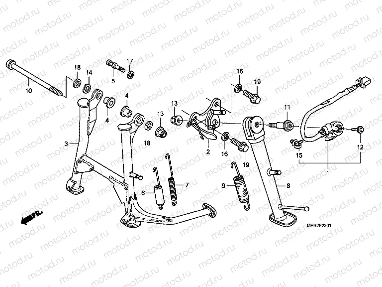 F-22-1 SUPPORT (CBF600S8 / SA8 / N8 / NA8)