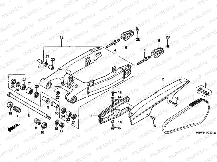F-22-1 SWING ARM (01 -06)