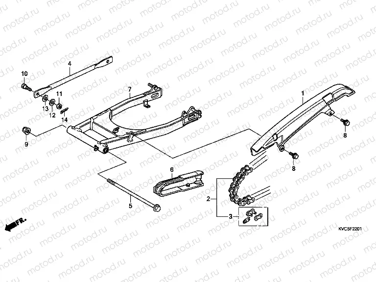 F-22-1 SWING ARM / CHAIN ​​CABINET (GLH125SH)