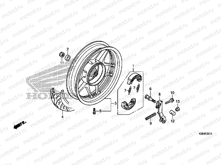 F-22-10 REAR WHEEL
