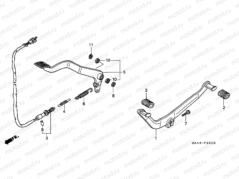 F-22-2 PEDAL (VT1100C2)