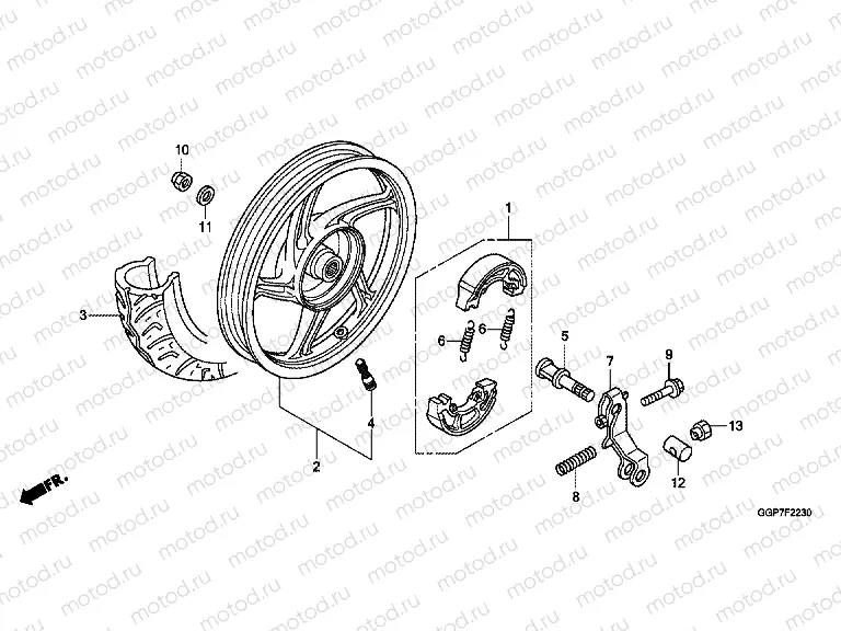F-22-30 REAR WHEEL