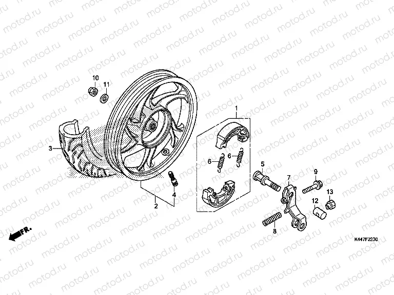 F-22-30 REAR WHEEL