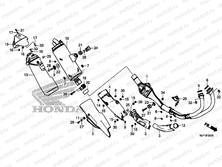 F-22 EXHAUST MUFFLER