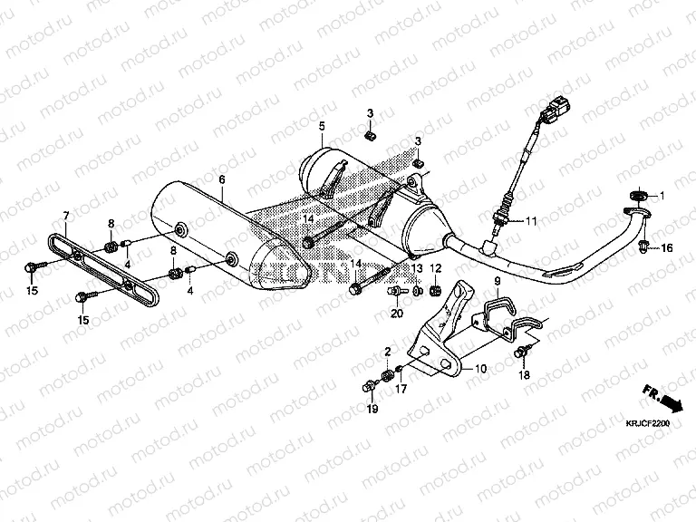 F-22 EXHAUST MUFFLER