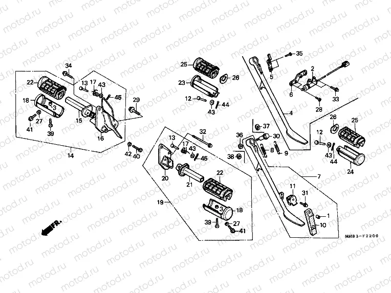 F-22 FOOTREST / SUPPORT