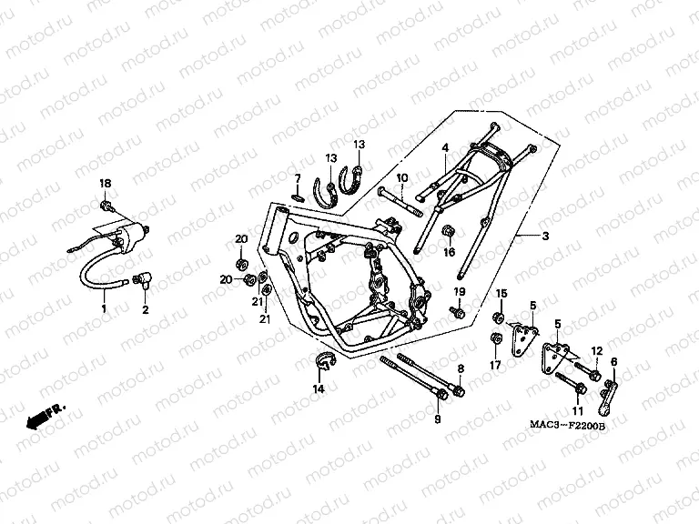 F-22 FRAME HOUSING