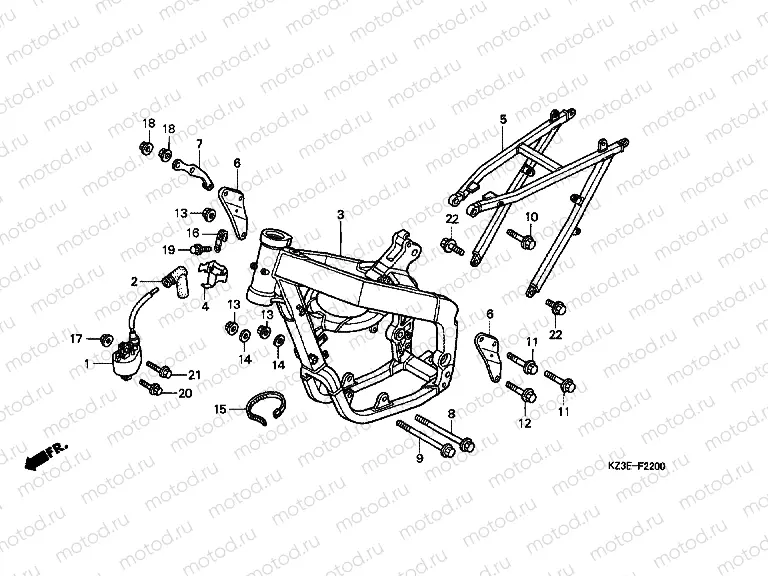 F-22 FRAME HOUSING