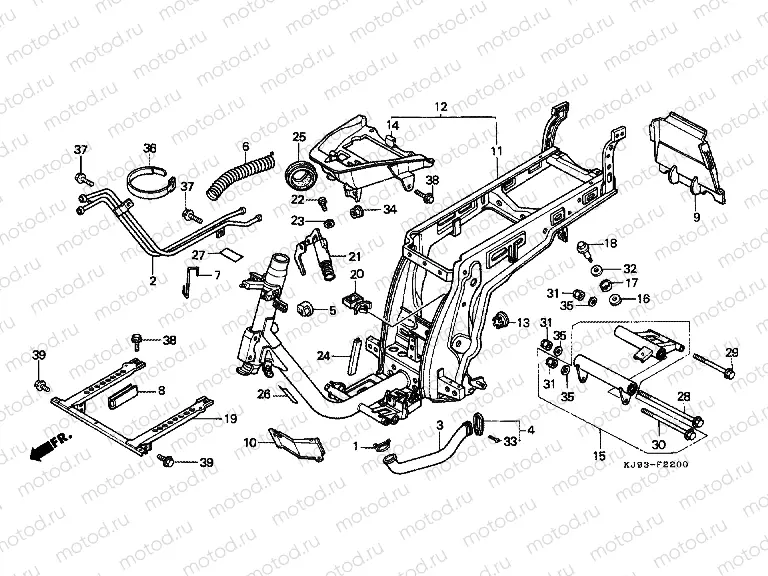 F-22 FRAME HOUSING (CH125E)