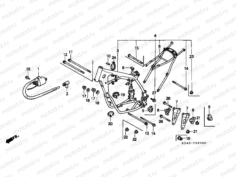 F-22 FRAME / IGNITION COIL