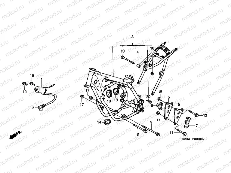 F-22 FRAME / IGNITION COIL
